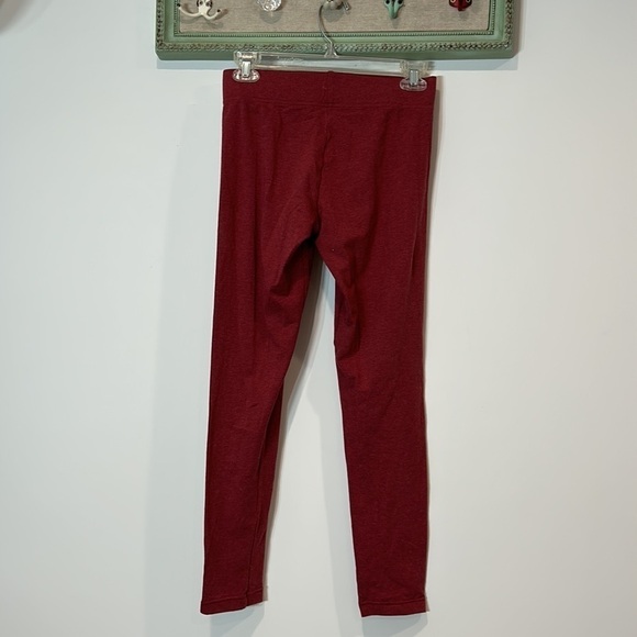 adidas legging Lin tight legacy brick red mill white women’s small new w tags - Picture 4 of 4